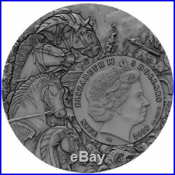 2019 Red Horse- Four Horsemen Of Apocalypse High Relief 2 Oz Silver Coin Niue