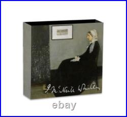 2019 Treasures World Painting WHISTLER'S MOTHER 1 oz Silver Proof Coin