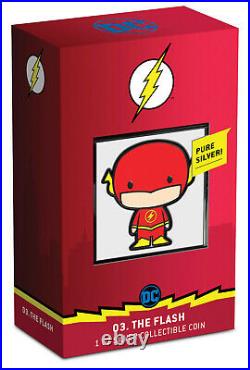 2020 1 Oz Silver Proof Chibi Coin DC Comics THE FLASH (SOLD OUT by The Mint)