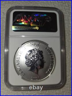 2020 $2 Silver Niue Star Wars Boba Fett NGC MS70