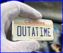 2020 2 oz Silver Back to the Future License Plate 35th Anniversary $2 Niue