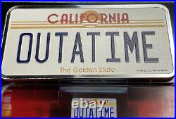 2020 2 oz Silver Back to the Future License Plate 35th Anniversary $2 Niue