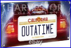 2020 Back To The Future Outatime License Plate 10 Oz. Silver Coin Mintage 88