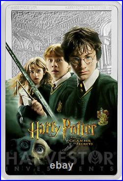 2020 Harry Potter And The Chamber Of Secrets Poster Coin 1 Oz. Silver Coin