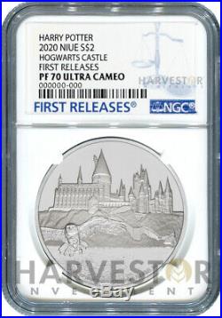2020 Harry Potter Hogwarts Castle 1 Oz. Silver Coin Ngc Pf70 First Release