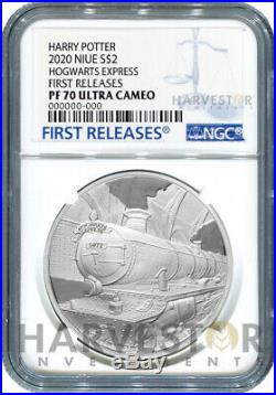 2020 Harry Potter Hogwarts Express 1 Oz. Silver Coin Ngc Pf70 First Releas