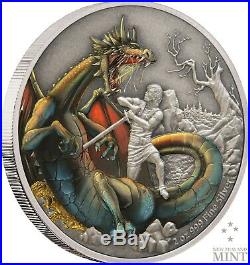 2020 Mythical Dragons The Norse Dragon 2oz Silver Coin Mintage of 2,000