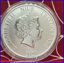 2020 NIUE STAR WARS BOBA FETT MANDALORIAN? 1 Oz Silver Coin Padawan should read