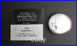 2020 NIUE Two Silver Dollars Star Wars Death Star Coin Free USA Shipping