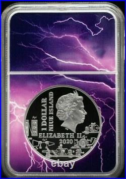 2020 Niue $1 19thCentury Geniuses Edison NGC PF70 UCAM Lightning Label withOGP&COA