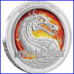 2020 Niue 1 Ounce Mortal Kombat Arcade Game Color Silver Proof Coin