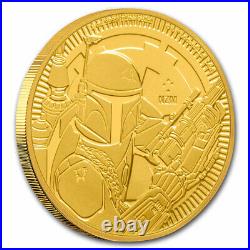 2020 Niue 1 oz Gold $250 Star Wars Boba Fett BU SKU#209445