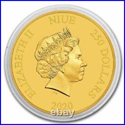 2020 Niue 1 oz Gold $250 Star Wars Boba Fett BU SKU#209445