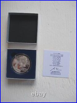 2020 Niue 1 oz Proof. 999 Silver Coin NIKOLA TESLA withCOA in Box LOW MINTAGE 1000