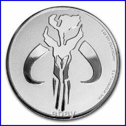 2020 Niue 1 oz Silver $2 Star Wars Mandalorian Mythosaur Coin SKU#213599