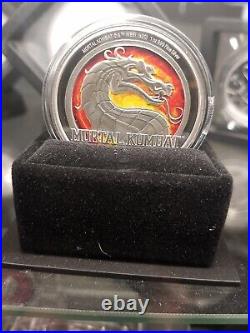 2020 Niue 1 oz Silver Mortal Kombat $2 Proof Coin in Arcade Box
