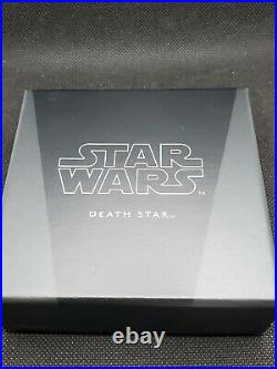 2020 Niue $2 1-oz Silver Star Wars Death Star RARE. Box & COA