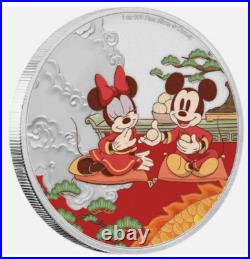 2020 Niue $2 Disney MICKEY & MINNIE MOUSE 1 Oz Silver Proof YEAR OF THE MOUSE 2020 Niue $2 Disney MICKEY & MINNIE MOUSE 1 Oz Silver Proof YEAR OF THE MOUSE