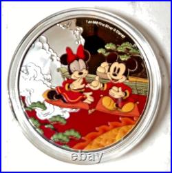 2020 Niue $2 Disney MICKEY & MINNIE MOUSE 1 Oz Silver Proof YEAR OF THE MOUSE 2020 Niue $2 Disney MICKEY & MINNIE MOUSE 1 Oz Silver Proof YEAR OF THE MOUSE