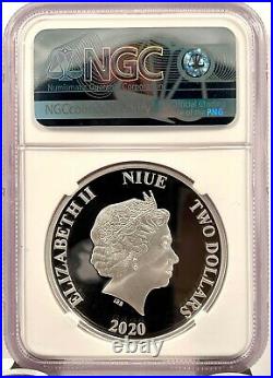2020 Niue $2 Harry Potter Classic 1 oz. 999 Silver Proof Coin NGC PF 70 UCAM