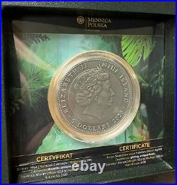 2020 Niue $5 El Dorado Gold Gilded 2 oz 999 Silver Coin 500 Mintage