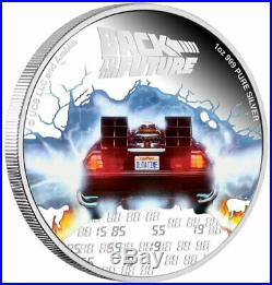 2020 Niue Back to the Future 1 oz Silver Colorized Proof $2 Coin Mr Fusion Delay