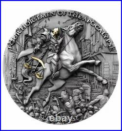 2020 Niue Black Horse Four Horsemen Of The Apocalypse 2oz Silver Coin NGC MS69