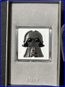 2020 Niue Chibi Darth Vader Coin 1 oz Fine Silver New Zealand Mint 2k Mintage