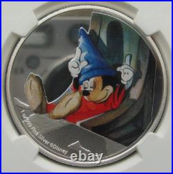 2020 Niue Disney Fantasia Sorcerer's Apprentice Mickey Mouse 1oz Silver NGC PF69 2020 Niue Disney Fantasia Sorcerer's Apprentice Mickey Mouse 1oz Silver NGC PF69