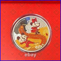 2020 Niue Disney Mickey Luna Year of the Mouse Prosperity 1oz Silver Proof Coin