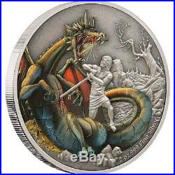 2020 Niue Dragons The Norse Dragon 2 oz. 999 Silver $5 Coin 2,000 Made
