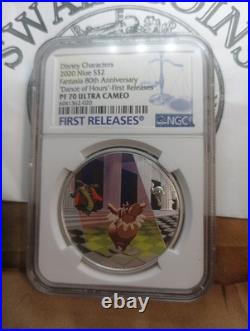 2020 Niue Fantasia 80th Anniversary Pf 70 Ultra Cameo First Release EF143