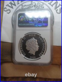2020 Niue Fantasia 80th Anniversary Pf 70 Ultra Cameo First Release EF143