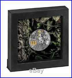 2020 Niue Island MAYAN HOLCAN Warriors 2oz Silver Antique Coin