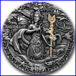 2020 Niue ItGoddesses Nyai Roro Kidul 2 oz Silver Antique Coin