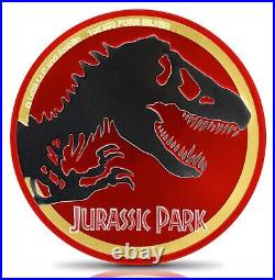 2020 Niue Jurassic Park World Cinema Edition 1oz Ennobled Colorized Silver Coin
