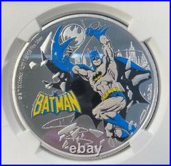 2020 Niue Justice League 60th Anniversary Batman 1 oz Silver Coin NGC PF 70 UCAM