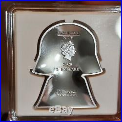 2020 Niue Star Wars Chibi Coin Darth Vader 1 Oz Silver COA