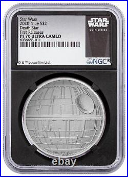 2020 Niue Star Wars Death Star 1oz $2 Silver Proof Coin NGC PF70UC First Release