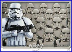 2020 Niue Star Wars Guards of Empire Stormtrooper 1 oz. 999 Silver $2 Bar Coin