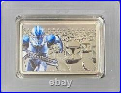 2020 Niue Star Wars Guards of the Empire Clone Trooper 1 oz. 999 Silver Bar Coin