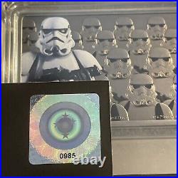 2020 Niue Star Wars Guards of the Empire Stormtrooper 1 oz. 999 Silver Bar Coin