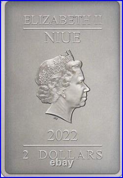 2020 Niue Star Wars The Mandalorian 1oz Silver Proof Coin Antiqued rare