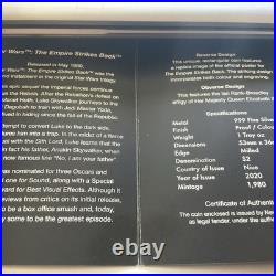 2020 Niue The Empire Strikes Back Official Poster No. 0713/1980 Silver Coin