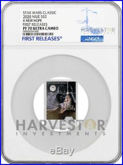 2020 Star Wars A New Hope Poster Coin Ngc Pf70 First Releases Mintage 1,977