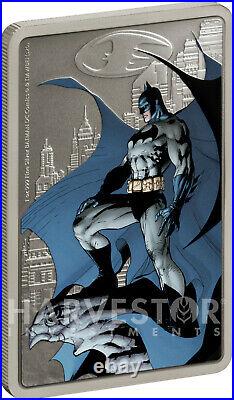 2020 The Caped Crusader Gotham City Poster Coin 1 Oz. Silver Coin Ogp