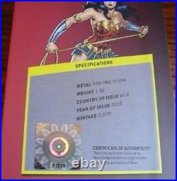 2020 WONDER WOMAN Niue DC Comics 1 oz. 999 Silver Chibi Coin Justice League
