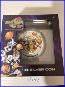 2021 1 oz. 999 Silver Proof Coin $2 Space Jam 25th Anniversary + Box 2021 1 oz. 999 Silver Proof Coin $2 Space Jam 25th Anniversary + Box