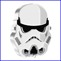 2021 1 oz Silver Imperial Stormtrooper Shaped Coin Star Wars Faces of the Empire