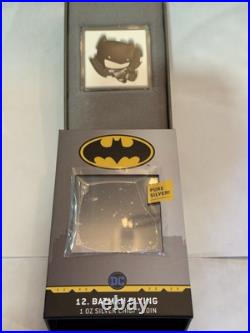 2021 1oz. 999 FINE SILVER. NIUE COIN. BATMAN FLYING. With OGP and COA